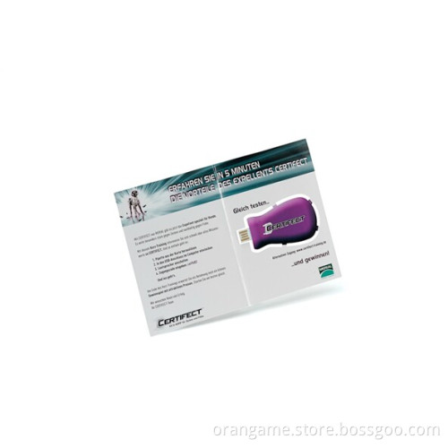 Cute Customized Design Mini Card Paper Webkey for Advertising